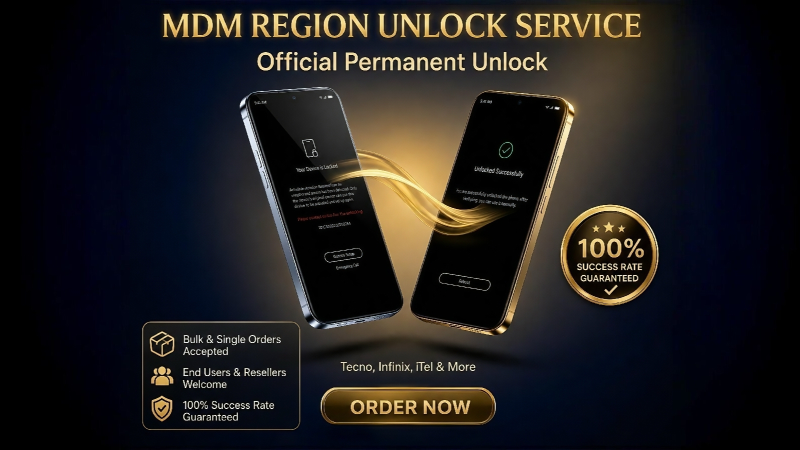 Tecno · Infinix · iTel ▪ MDM Undone Device Verify And Refund ⛔